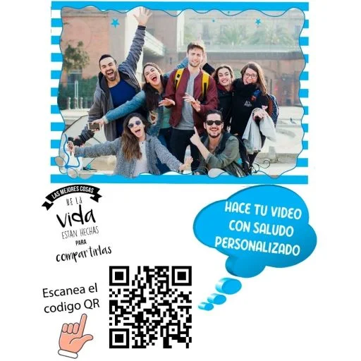 FOTO CON QR Saludo Personaliazado Amigos